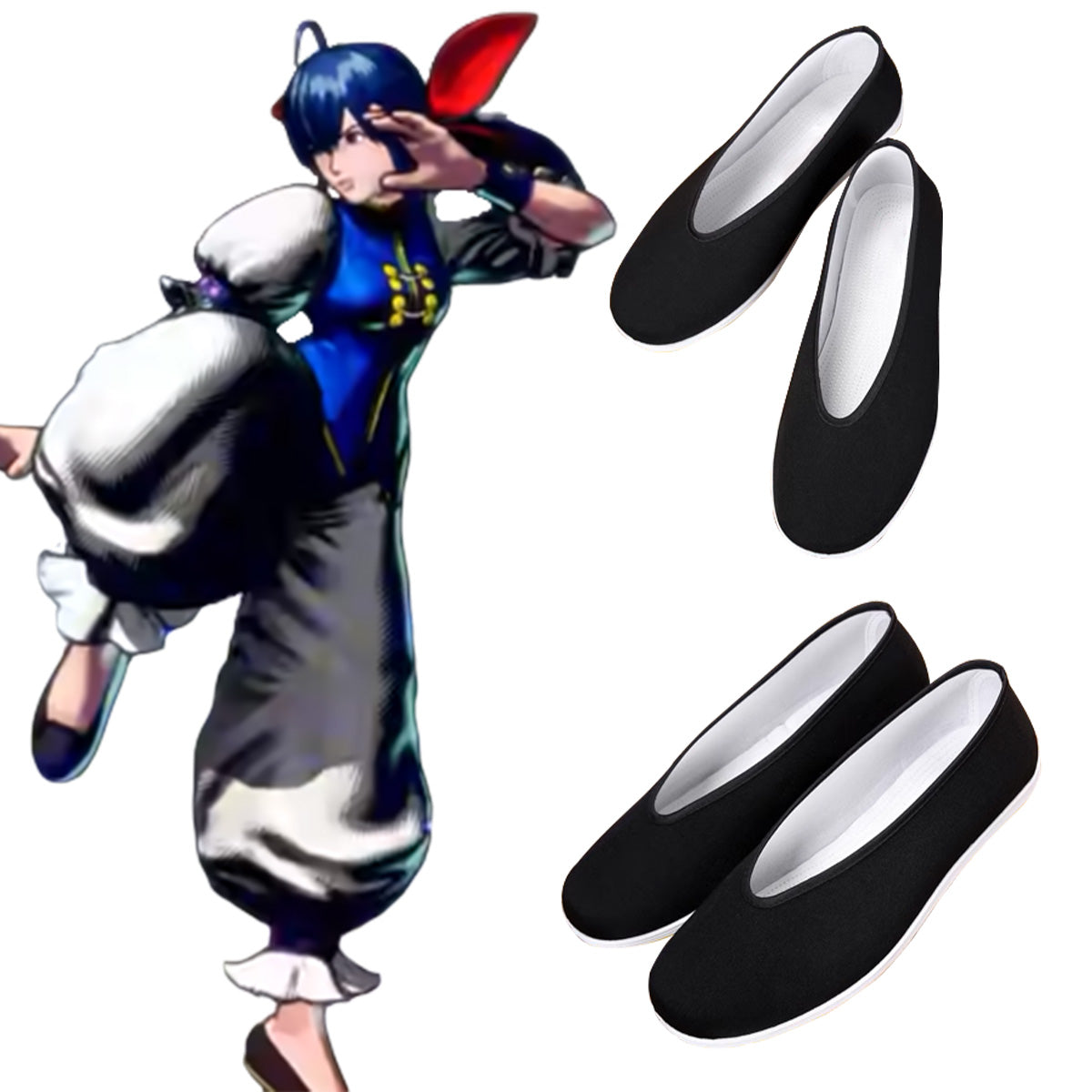 Fatal Fury: City of the Wolves Hotaru Futaba Black Cosplay Shoes Shoes/Boots - Tophatter Daily Deals